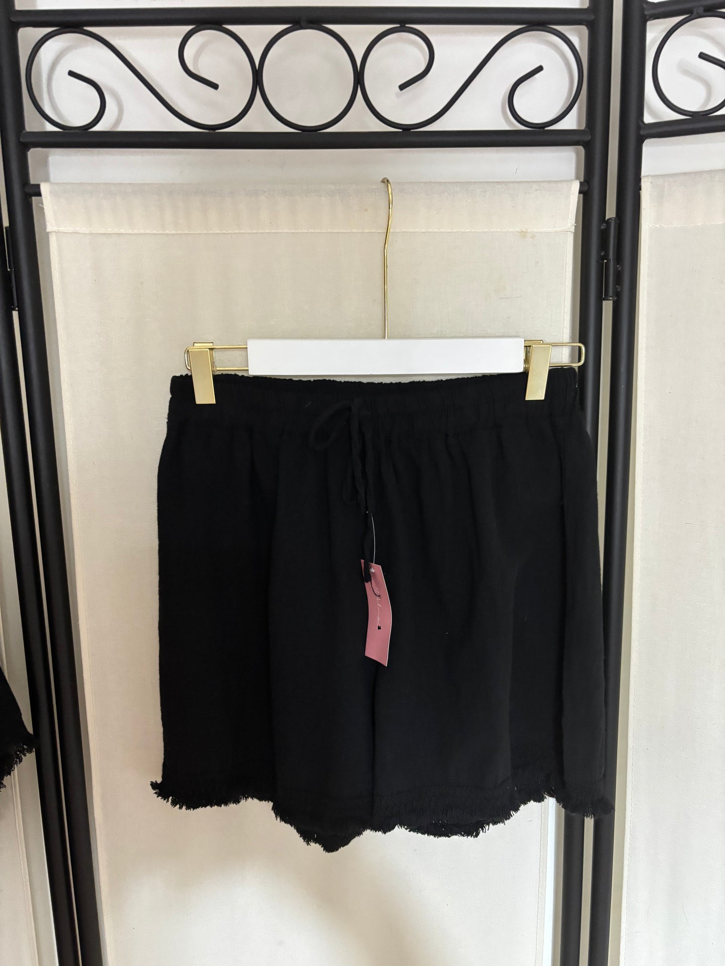 CONJUNTO TELA DE LINO NEGRO