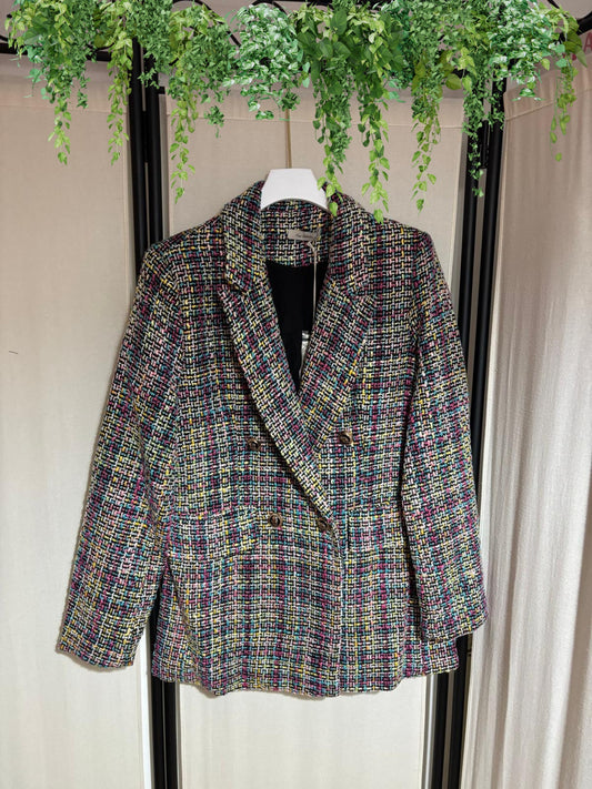 BLAZER MULTICOLOR CON BOTONES