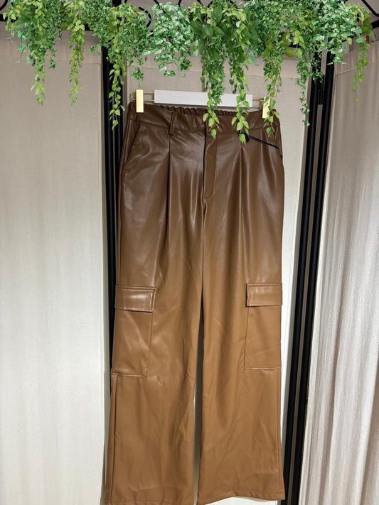 PANTALON POLIPIEL CARGO CAMEL