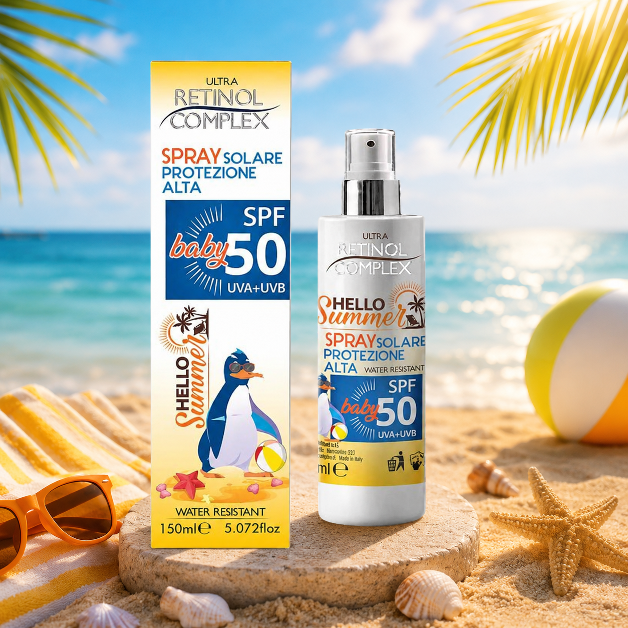 Spray Solar Infantil SPF 50 Retinol Complex