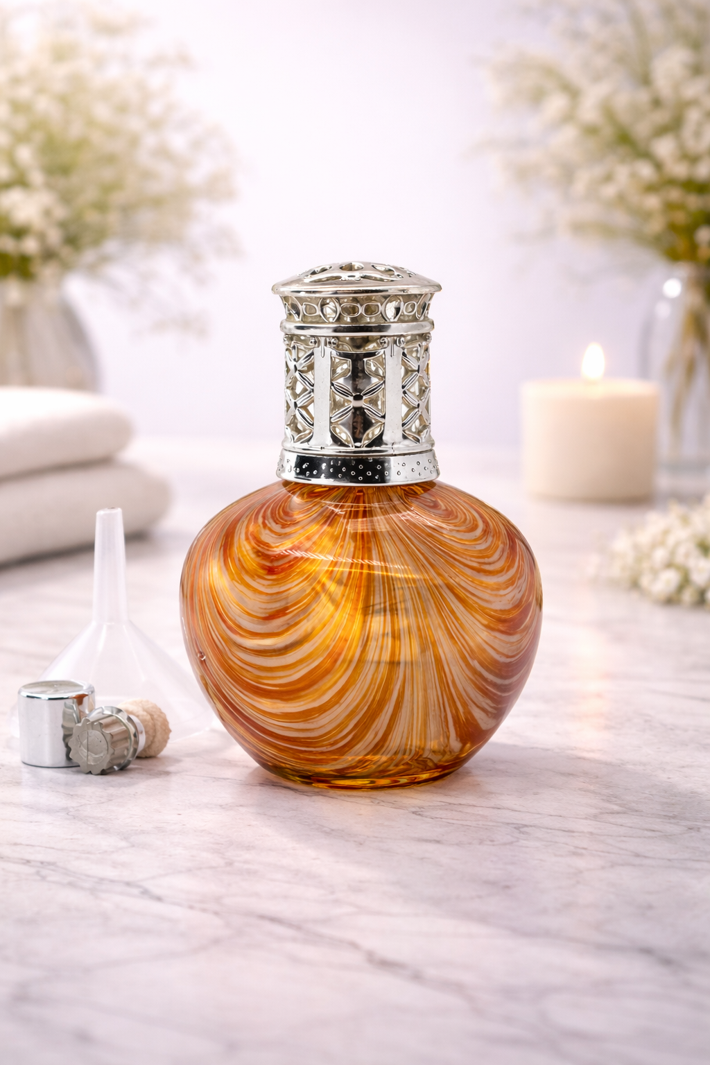 Lámpara catalítica Orange Waves