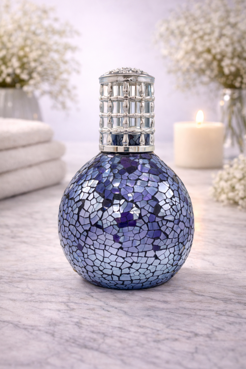 Lámpara Catalítica Mosaico Amatista