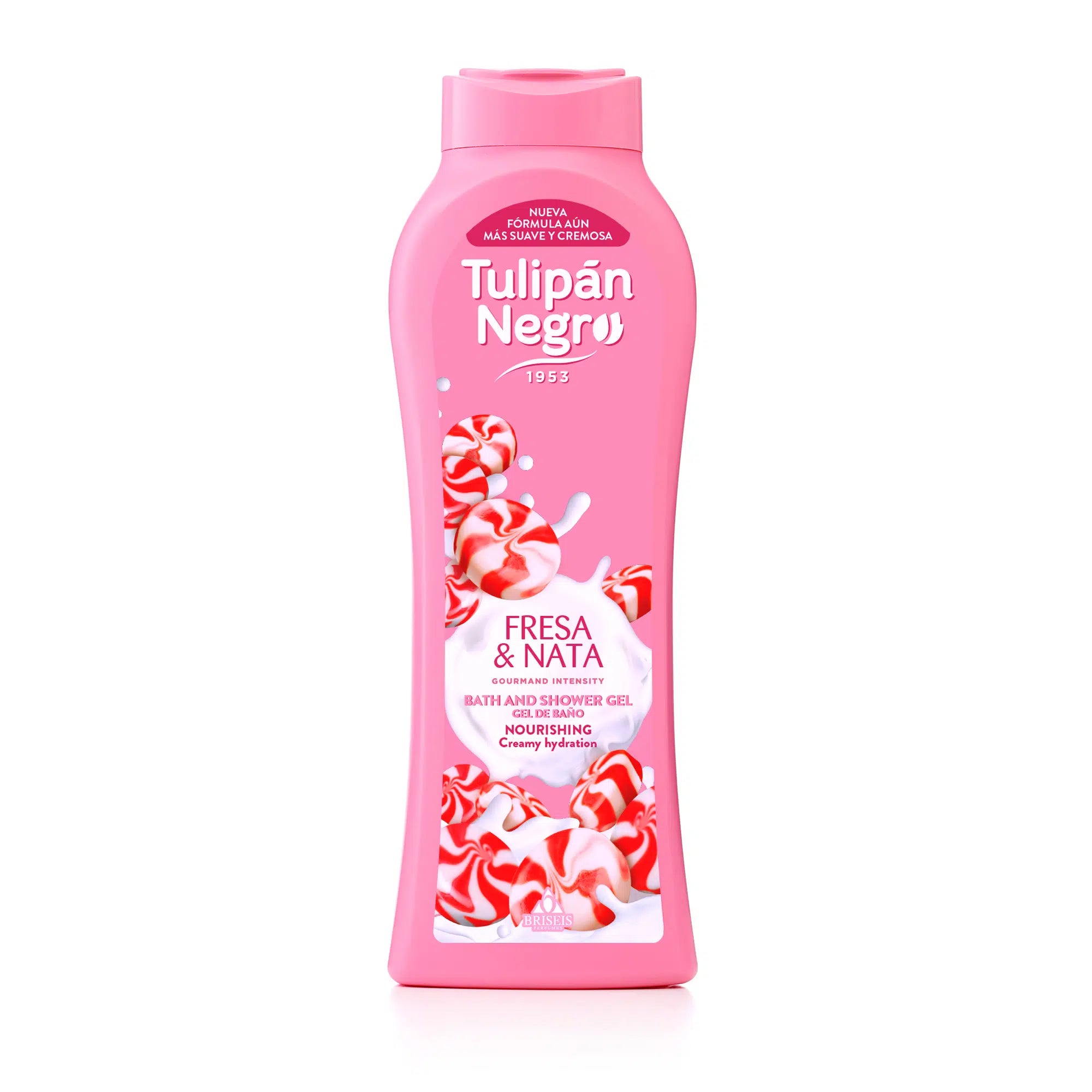 Gel de Baño Fresa y Nata Tulipán Negro 650ml