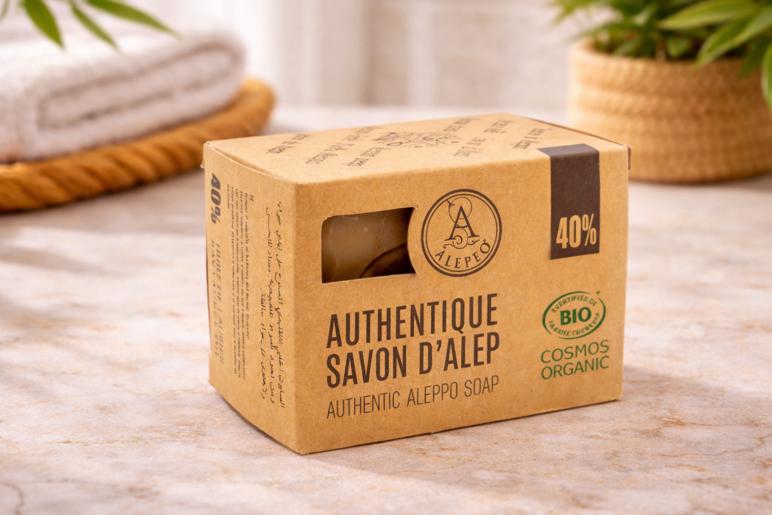 Pastilla Jabón Alepo Natural