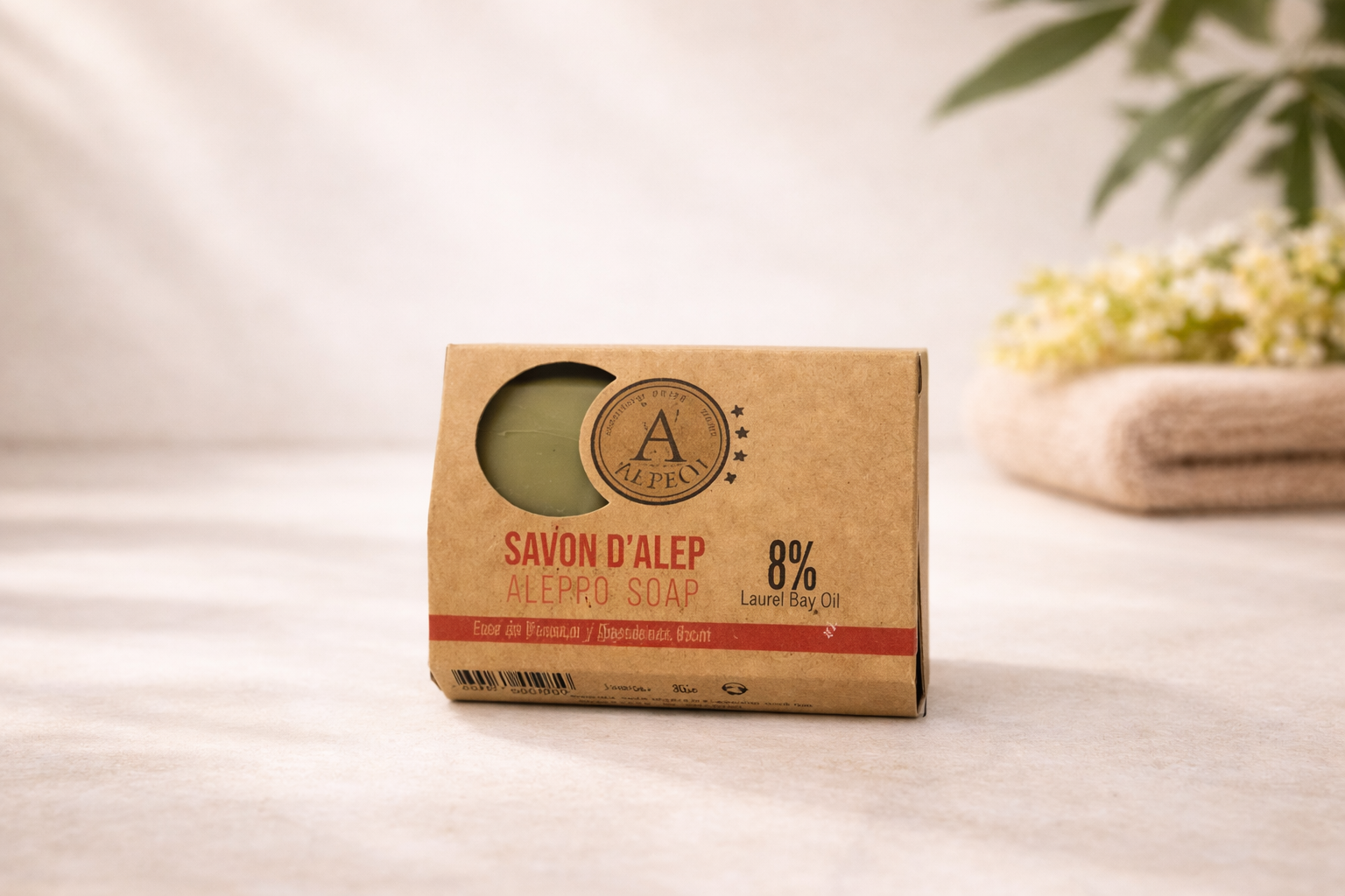 Pastilla Jabón Alepo Rosa de Damasco