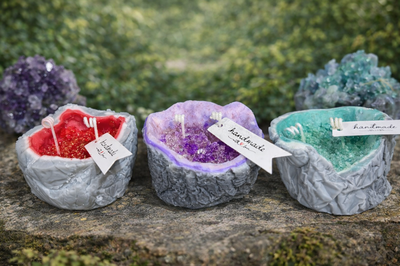 Velas Piedras de Geoda