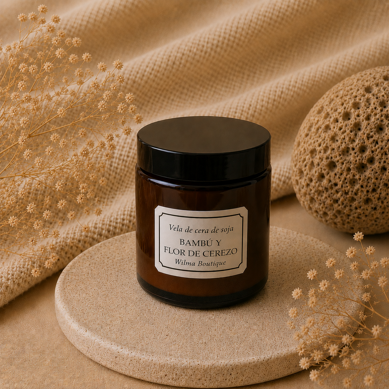 Vela Aromática Bambú y Flor de Cerezo