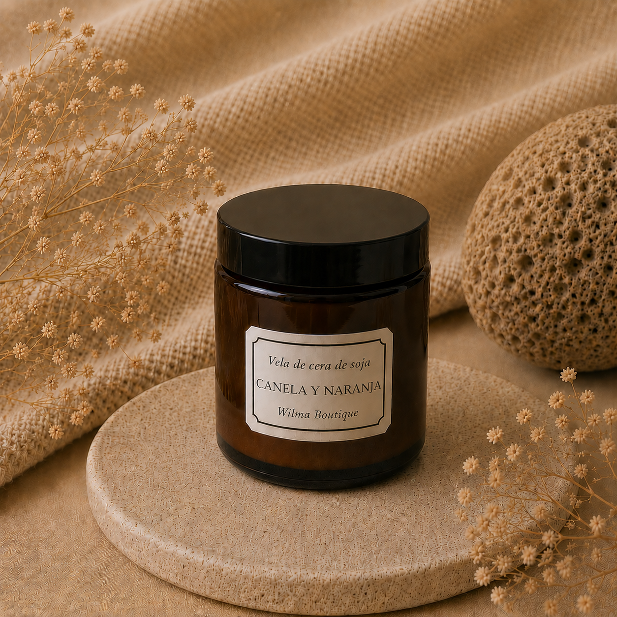 Vela Aromática Canela y Naranja