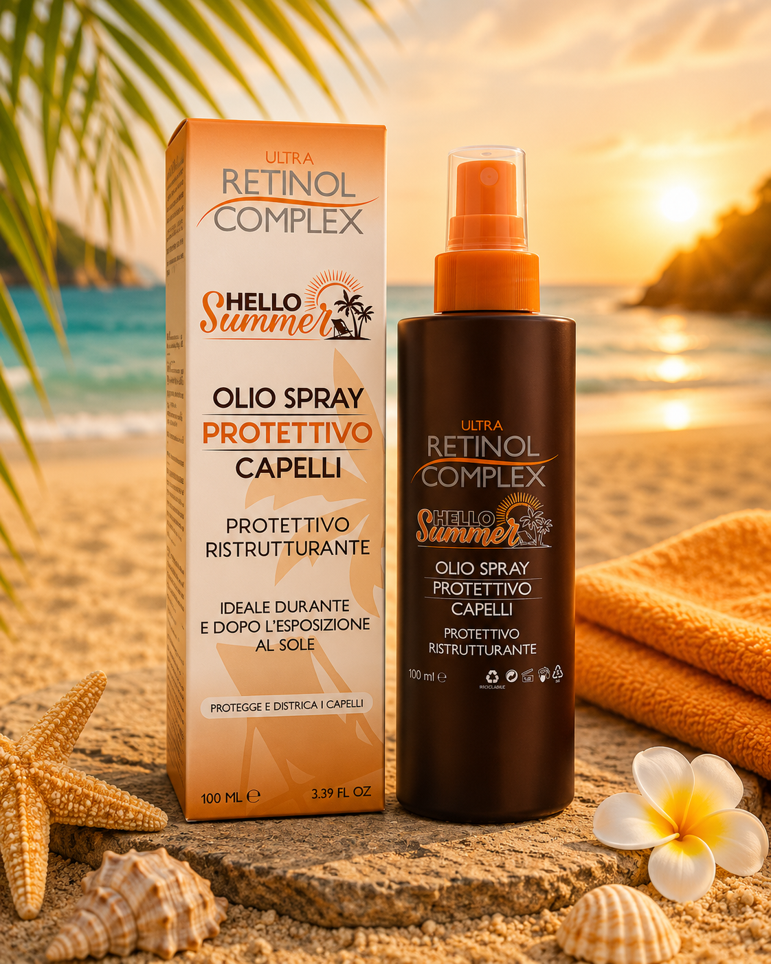 Aceite protector del cabello en Spray Retinol Complex