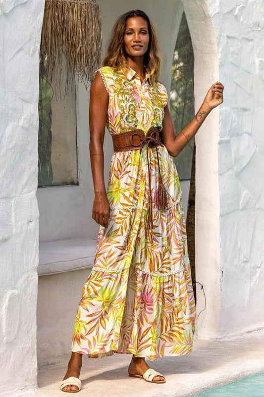 VESTIDO ESTAMPADO CAMISERO