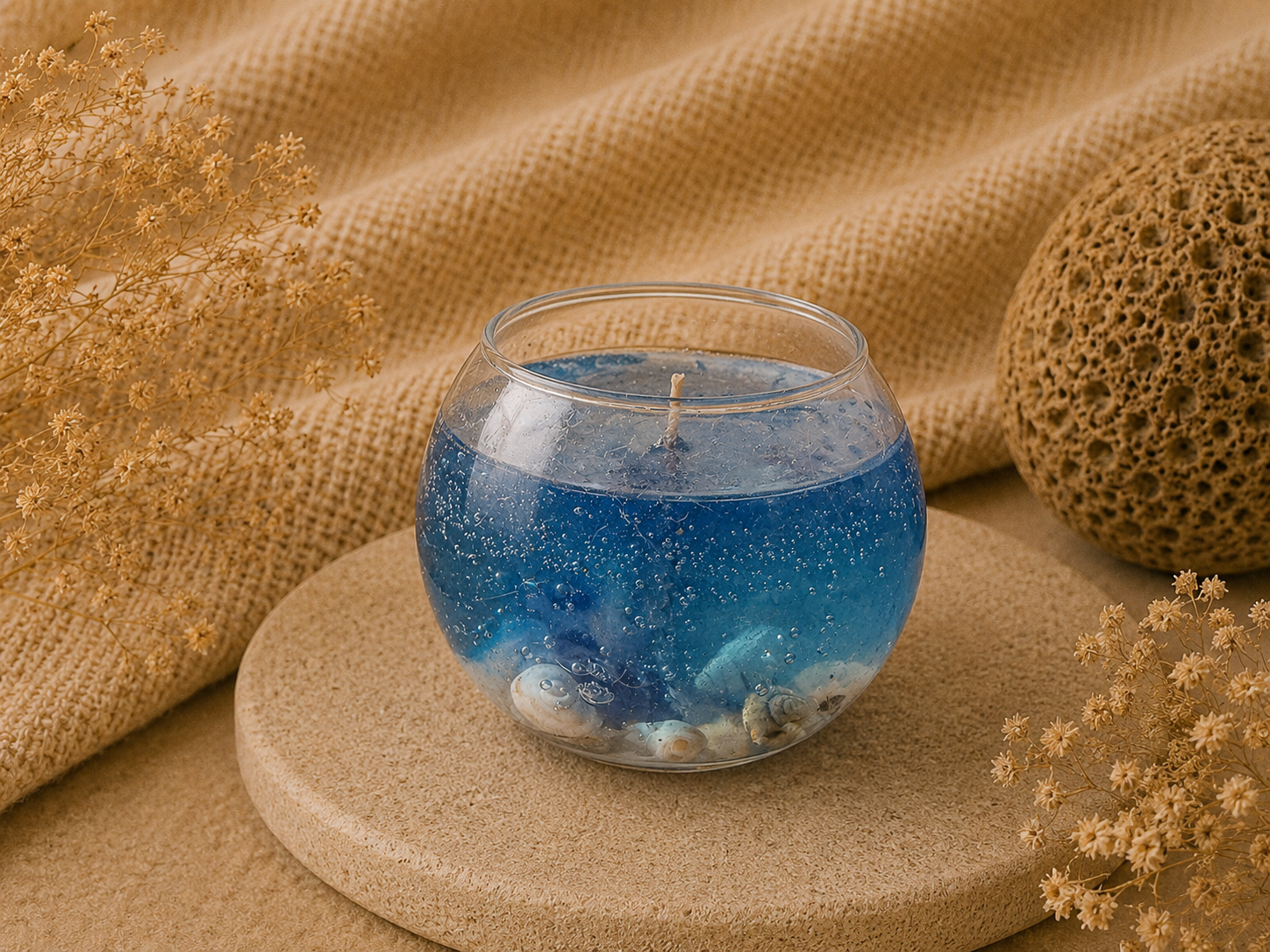 Vela Decorativa Mar