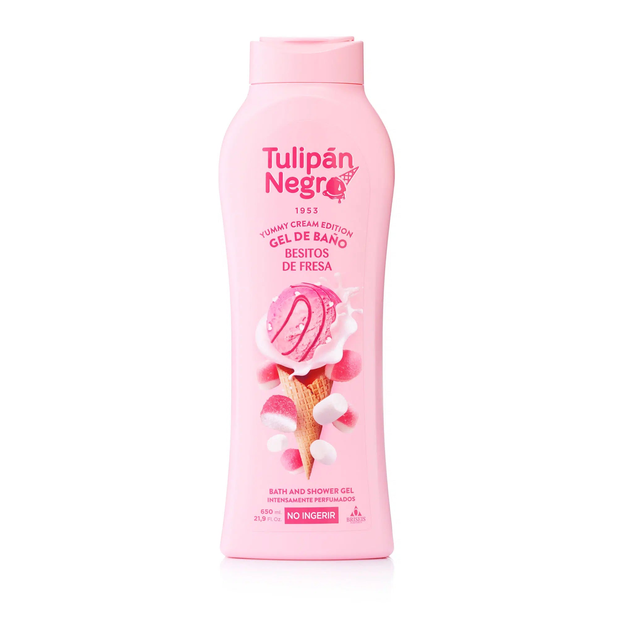 Gel de Baño Besitos de Fresa Tulipán Negro 650ml