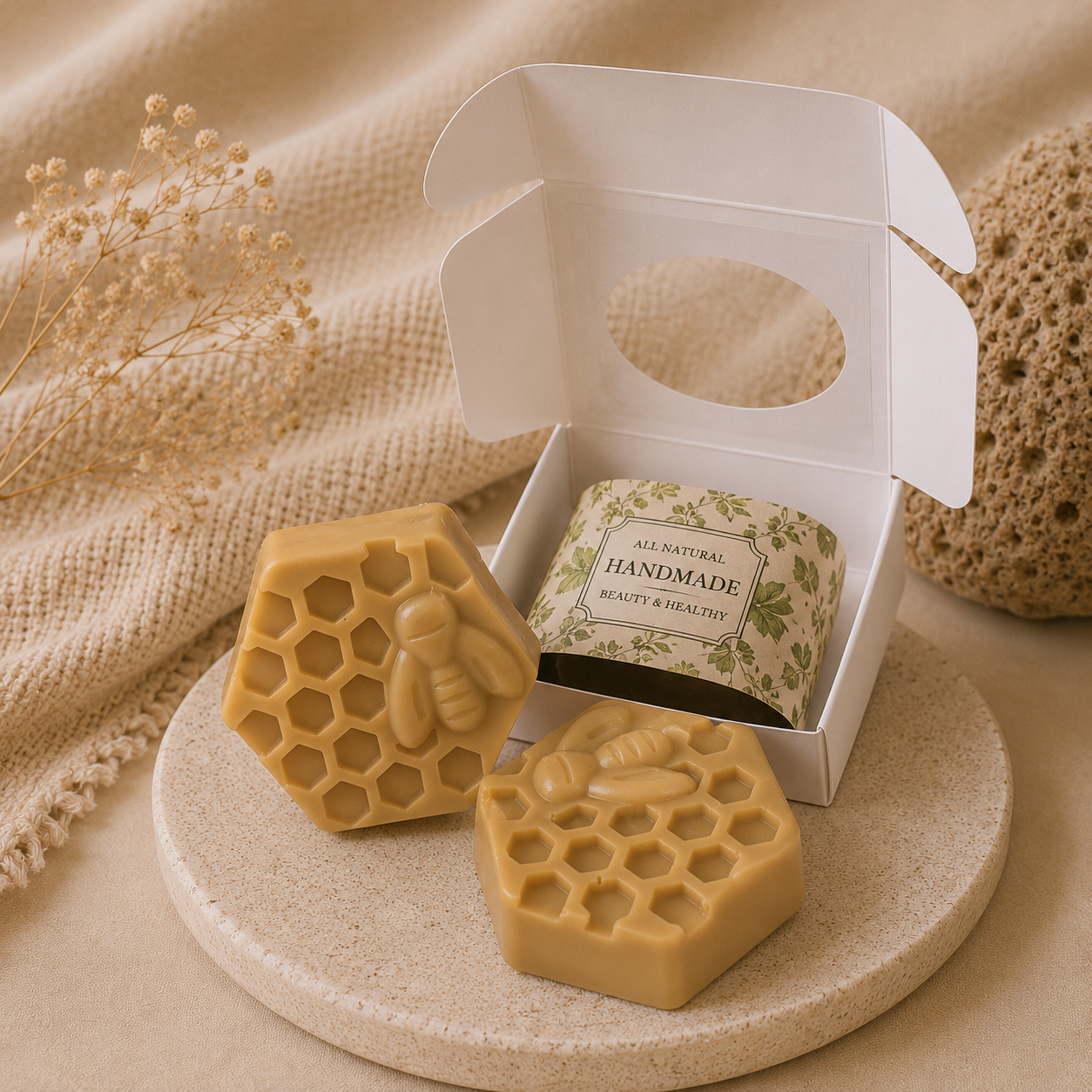 Jabón Artesanal de Miel y Leche
