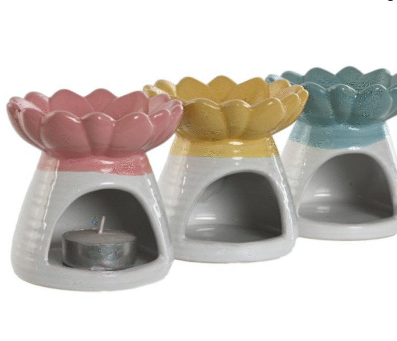 Quemador ceramica flor - Imagen 2